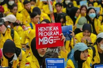Demo mahasiswa stop MBG